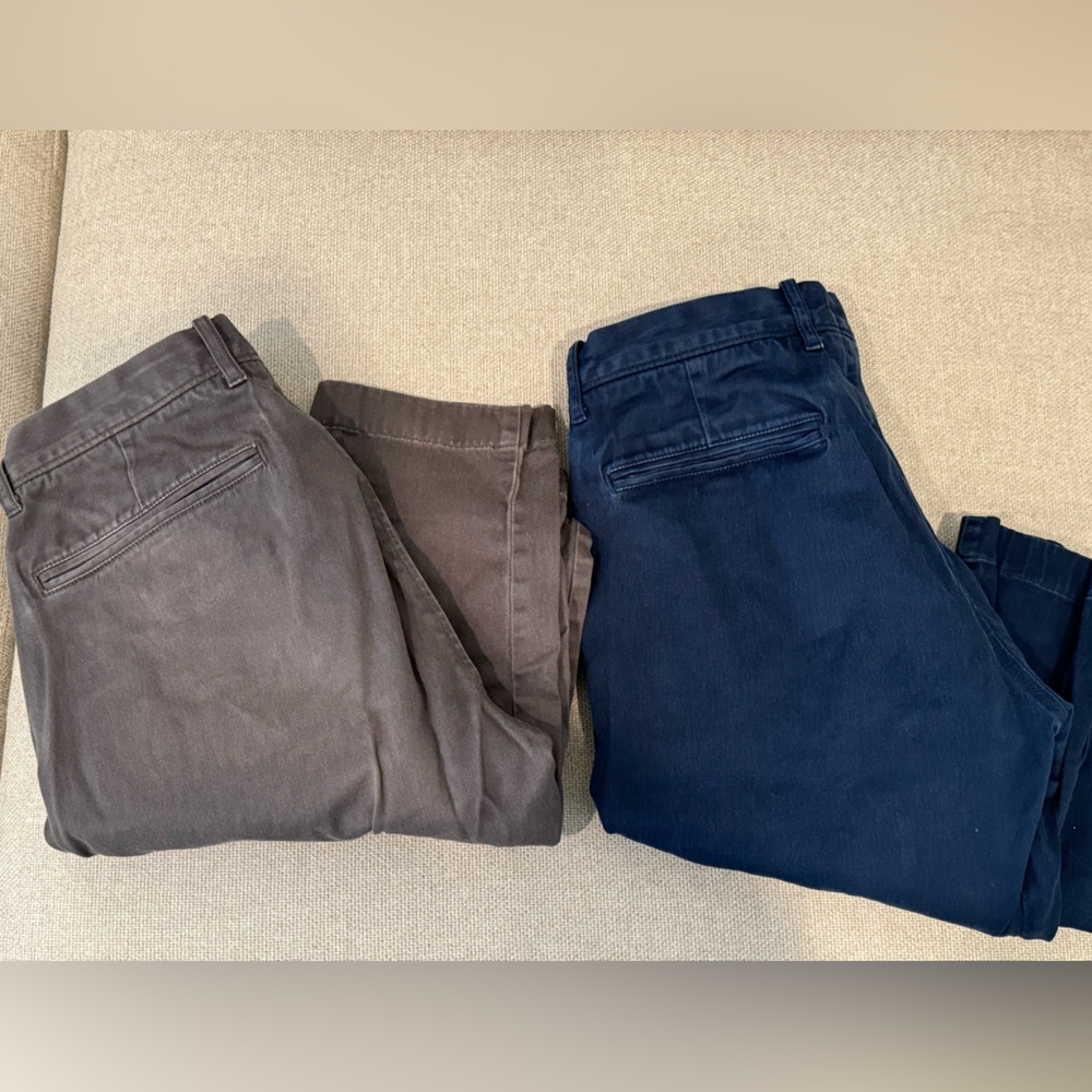 J. Crew Navy and Gray Pants Set